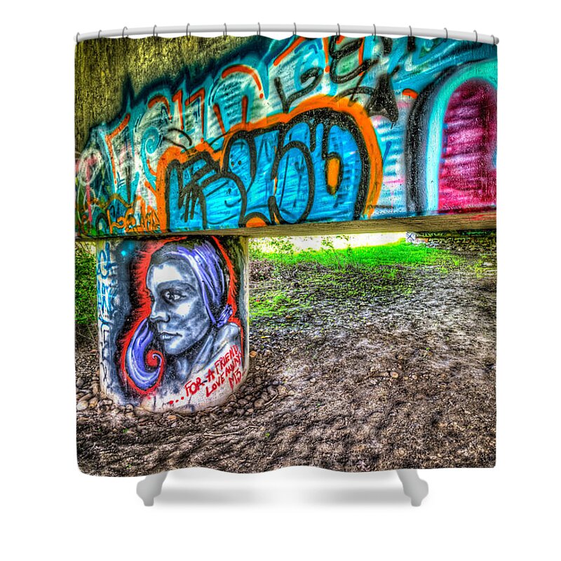 Street Life Shower Curtain featuring the photograph Paint Queen by Spencer McDonald
