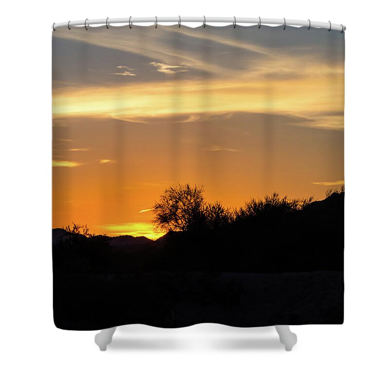 Painted Shower Curtain featuring the photograph Painted Sky by Douglas Killourie