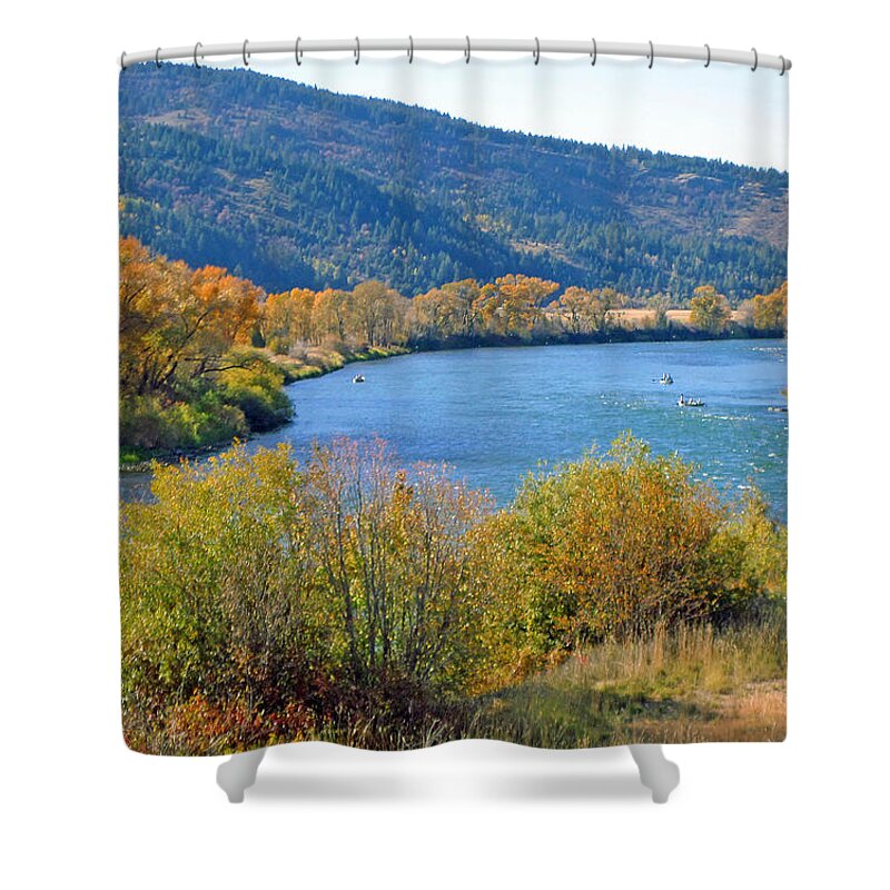 Water Shower Curtain featuring the photograph Palisades Reservoir by Kay Novy
