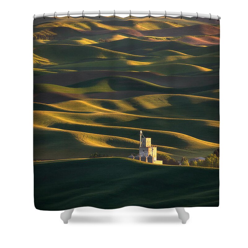 Palouse Shower Curtain featuring the photograph Palouse Hills 1 by Matt Hammerstein