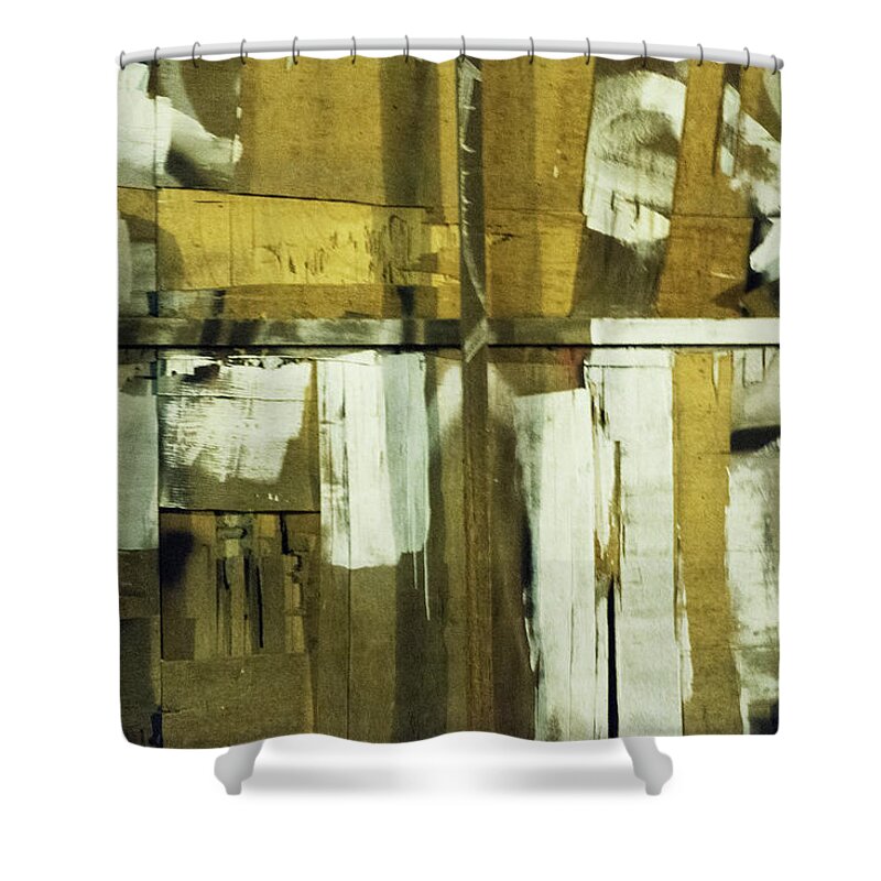 Peeling Paint Shower Curtain featuring the photograph Panamanian Texture No.4 by Jessica Levant