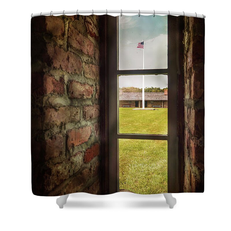 Parade Ground Shower Curtain featuring the photograph Parade Ground by John Anderson