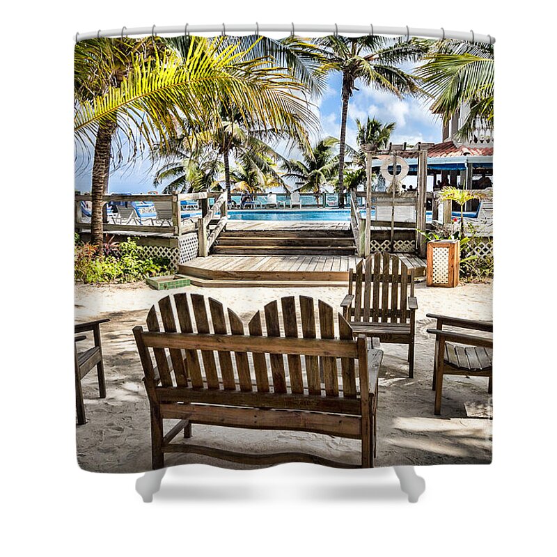 Ambergris Caye Shower Curtain featuring the photograph Paradise by Lawrence Burry
