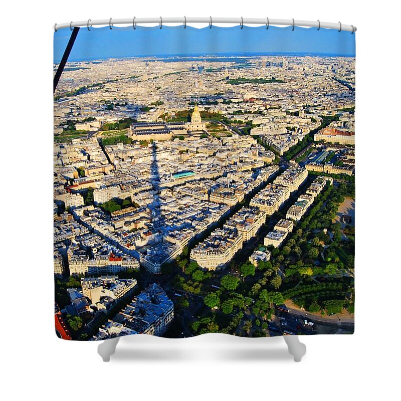 Paris Shower Curtain featuring the photograph Paris from Tour Eiffel by Matteo Ravani