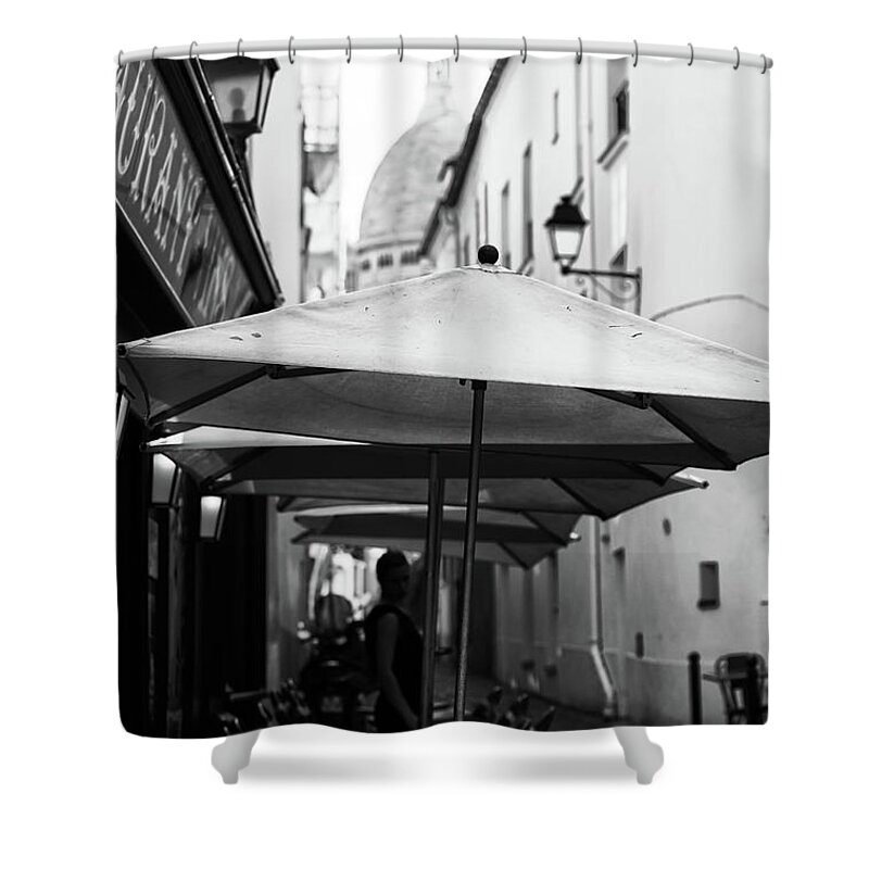 Montmartre Shower Curtain featuring the photograph Paris Scene by Jasna Buncic