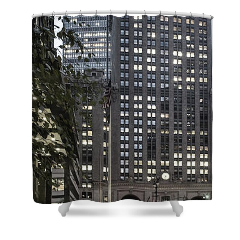 Park Avenue Shower Curtain featuring the photograph Park Avenue Met Life NYC by Juergen Held