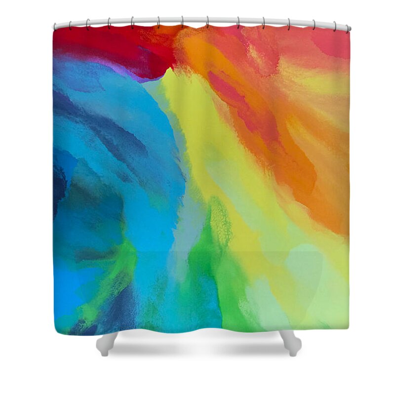 Passion Shower Curtain featuring the painting Passion by Linda Bailey