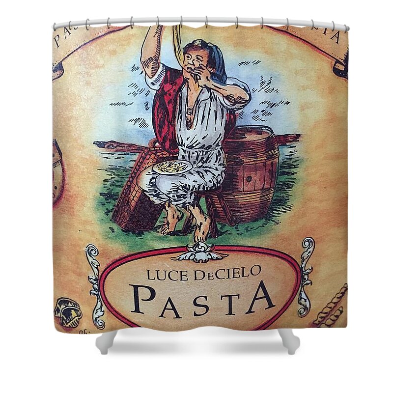 Pasta Shower Curtain featuring the photograph Pasta by Marian Lonzetta
