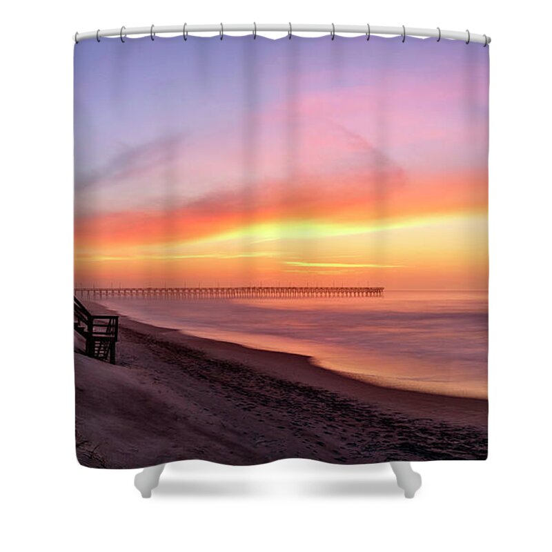 Sunrise Shower Curtain featuring the photograph Pastel Fog by DJA Images