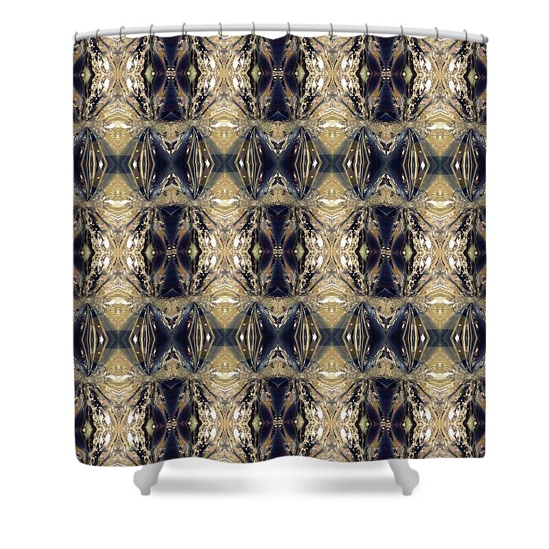 Decor Shower Curtain featuring the digital art Patch Graphic series #1418 by Scott S Baker