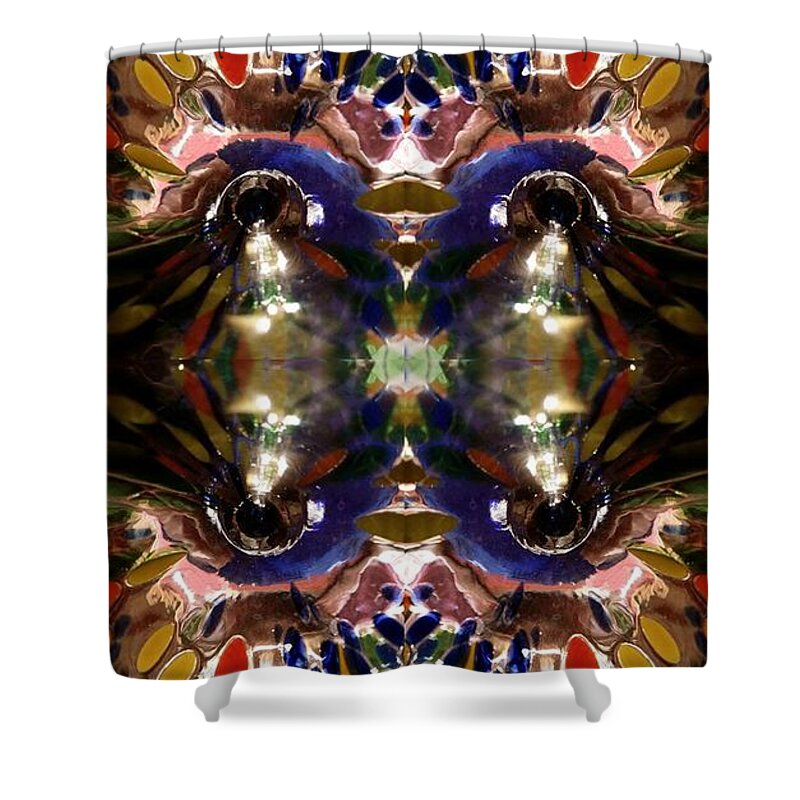  Shower Curtain featuring the digital art Patch Work Graphic #51 by Scott S Baker