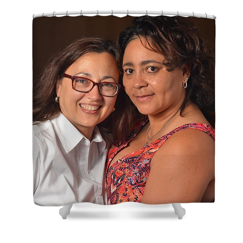 Reunion Shower Curtain featuring the photograph Patsy and Psilky by Carle Aldrete