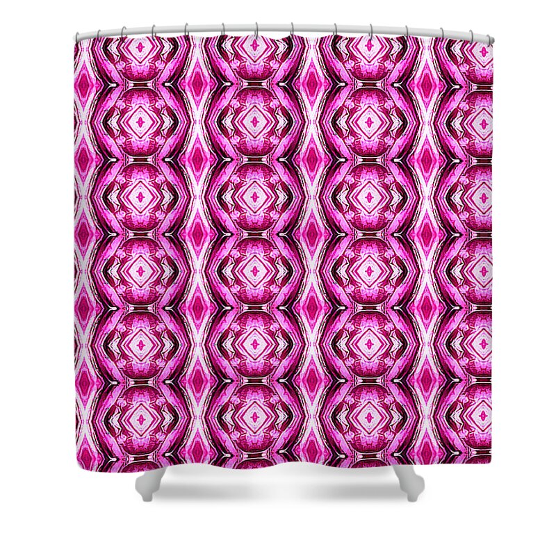 Pattern Shower Curtain featuring the digital art Pattern 148 by Kristalin Davis
