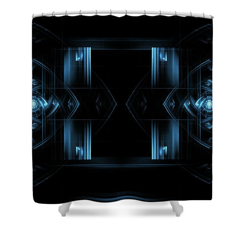 Pattern Shower Curtain featuring the digital art Pattern by Maye Loeser