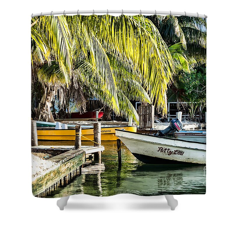 Belize Shower Curtain featuring the photograph Patty Lou by Lawrence Burry