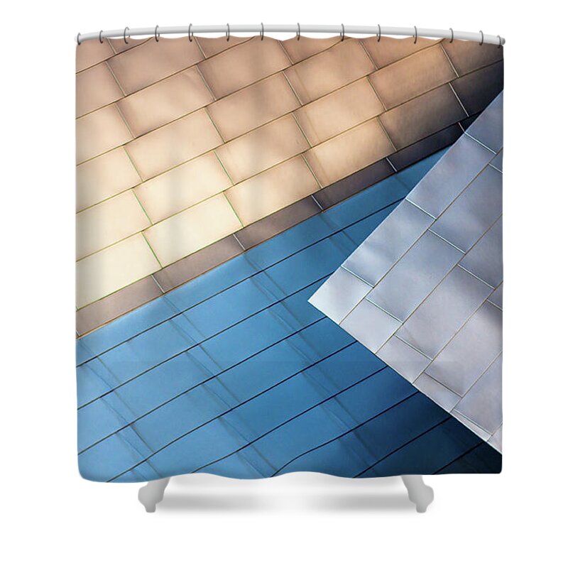 Chicago Shower Curtain featuring the photograph Pavillion Abstract by Todd Klassy