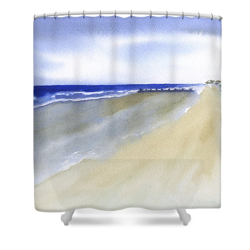 Pawleys Island Shower Curtain featuring the painting Pawleys Island by Frank Bright