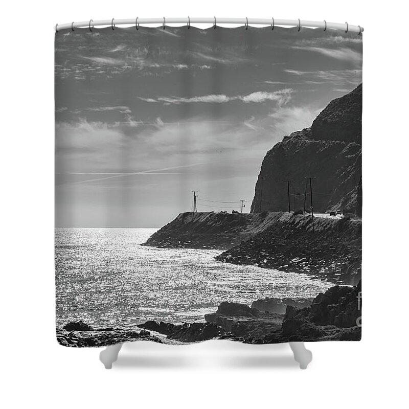 Central Coast May 2018 Shower Curtain featuring the photograph PCH afternoon by Jeff Hubbard
