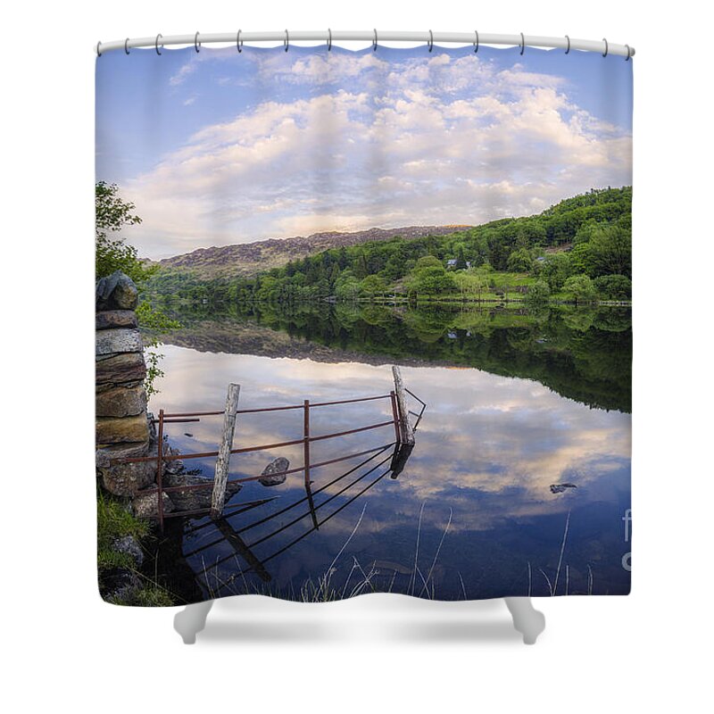 Lake Shower Curtain featuring the photograph Peace At The Lake by Ian Mitchell