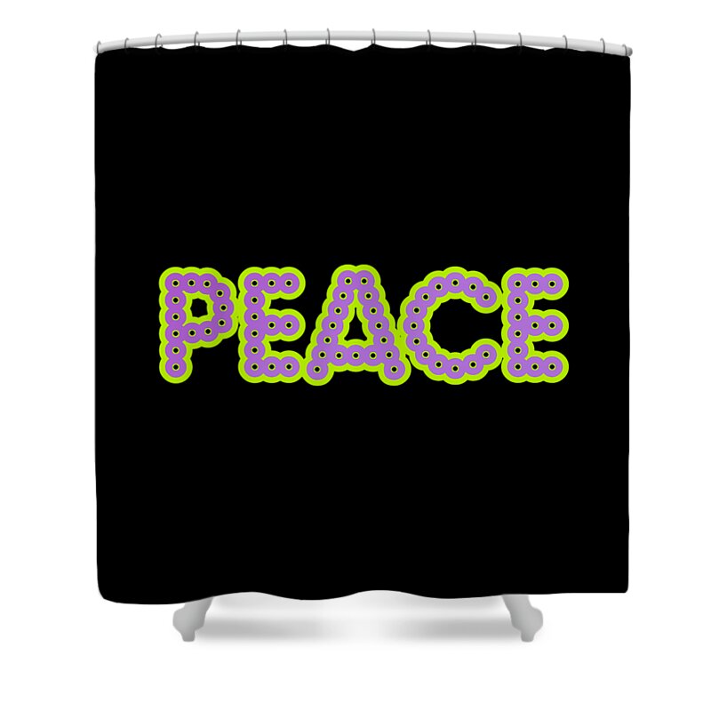 Peace Shower Curtain featuring the digital art Peace by Rachel Hannah