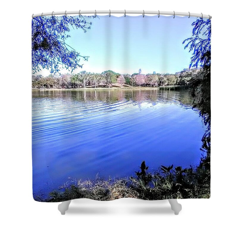 Seminole Lake Shower Curtain featuring the photograph Peace by Suzanne Berthier