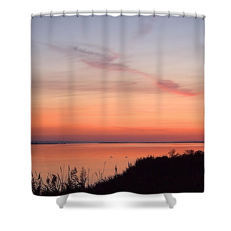 Peaceful Dawn Shower Curtain featuring the photograph Peaceful Dawn by Newwwman