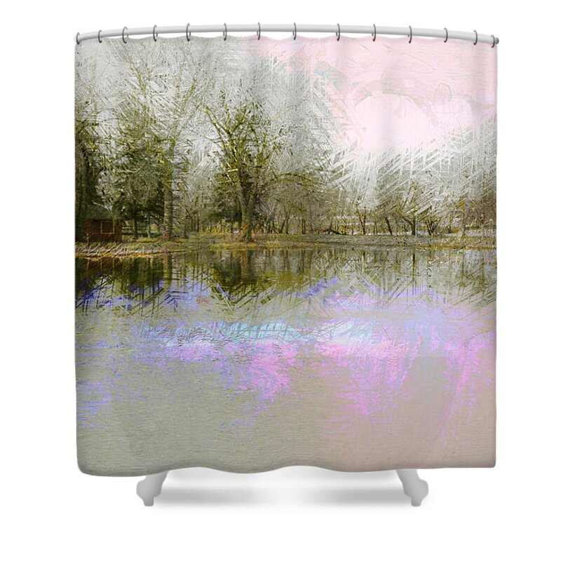 Landscape Shower Curtain featuring the photograph Peaceful Serenity by Julie Lueders 
