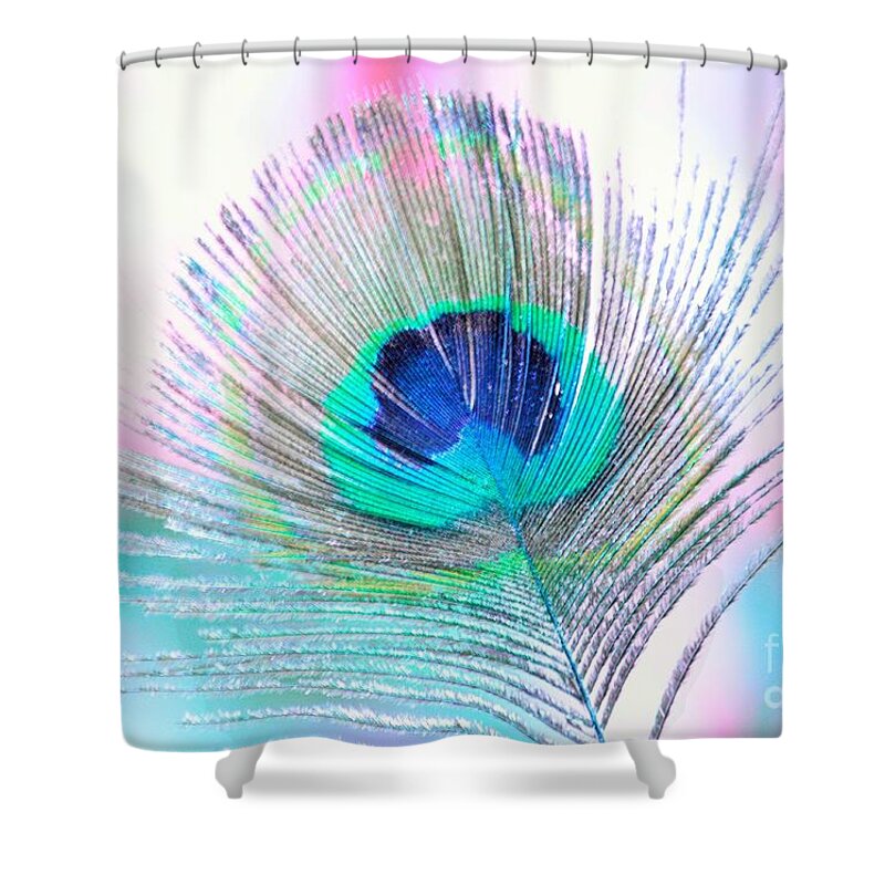 Peacock Shower Curtain featuring the photograph Peacock Pride by Marcia Breznay
