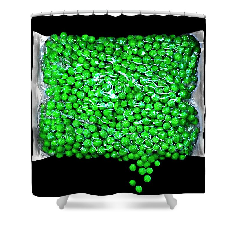 Food Photography Food Shower Curtain featuring the photograph Peas Please by Diana Angstadt