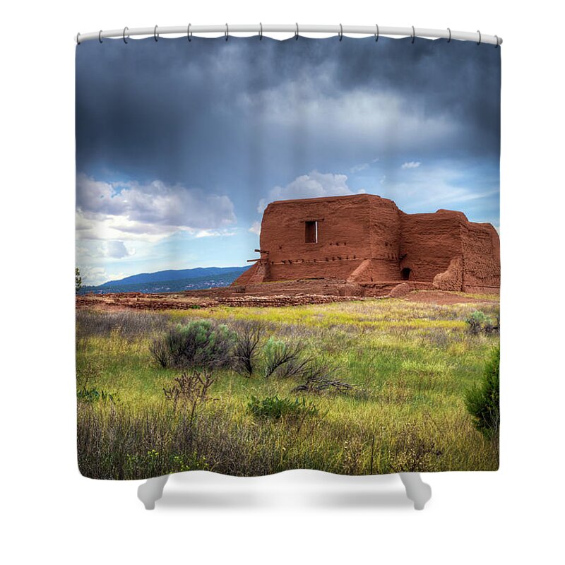 Pecos Shower Curtain featuring the photograph Pecos National Historical Park by James Barber