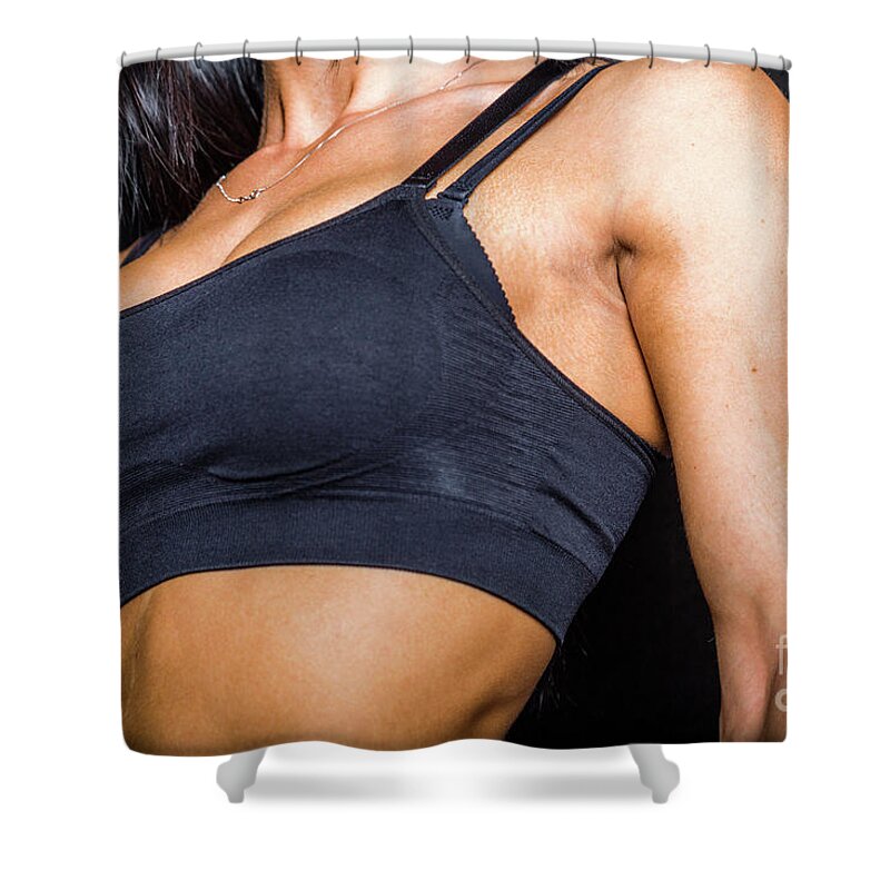 Background Shower Curtain featuring the photograph Pectorals by Benny Marty