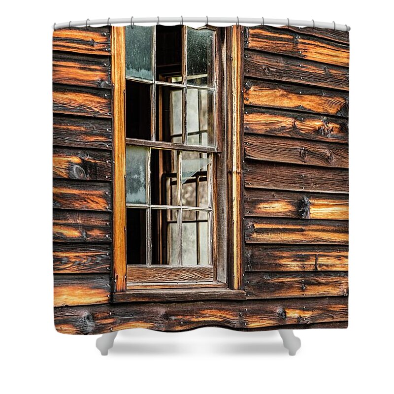  Shower Curtain featuring the photograph Peek-a-boo Panes by Pamela Taylor