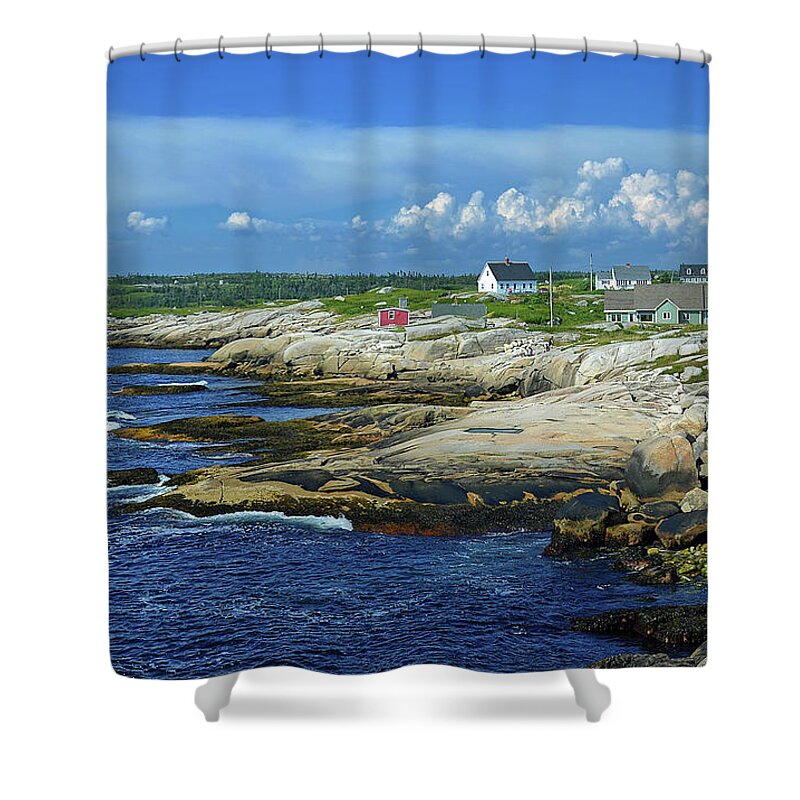 Peggy's Cove Shower Curtain featuring the photograph Peggy's Cove by Rodney Campbell