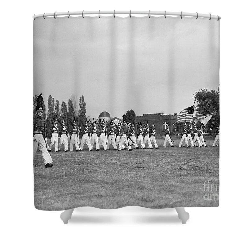 America Shower Curtain featuring the photograph Pennsylvania Military College by H. Armstrong Roberts/ClassicStock