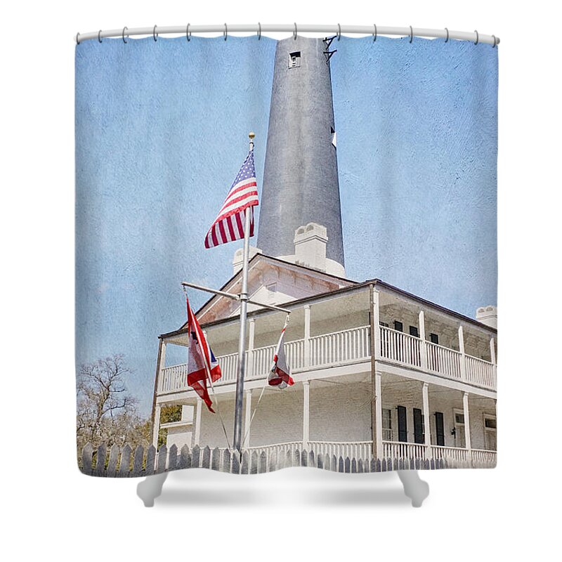 Lighthouse Shower Curtain featuring the photograph Pensacola Lighthouse by Kim Hojnacki