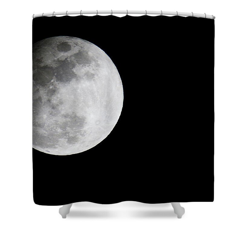 Penumbral Eclipes Shower Curtain featuring the photograph Penumbral Eclipes 2017 by Brook Burling
