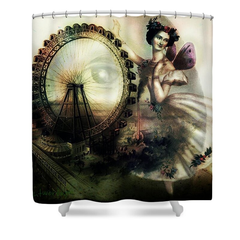 Fairy Shower Curtain featuring the digital art Perform a Lie by Delight Worthyn