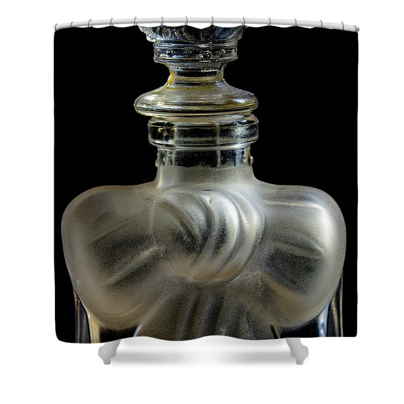 Bottle Shower Curtain featuring the photograph Perfume Bottle by Mike Eingle