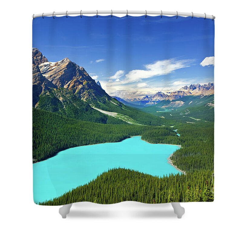 Canada Shower Curtain featuring the photograph Peyto Lake - Canada by Henk Meijer Photography