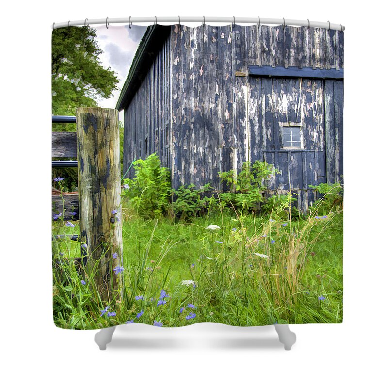 Landscape Shower Curtain featuring the photograph Phillip's Barn #3 by Sam Davis Johnson