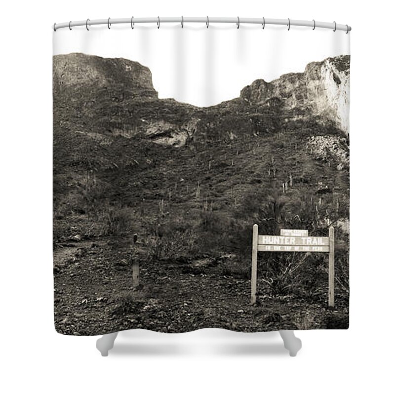 Picacho Peak Shower Curtain featuring the photograph Picacho Peak Traihead by John Meader