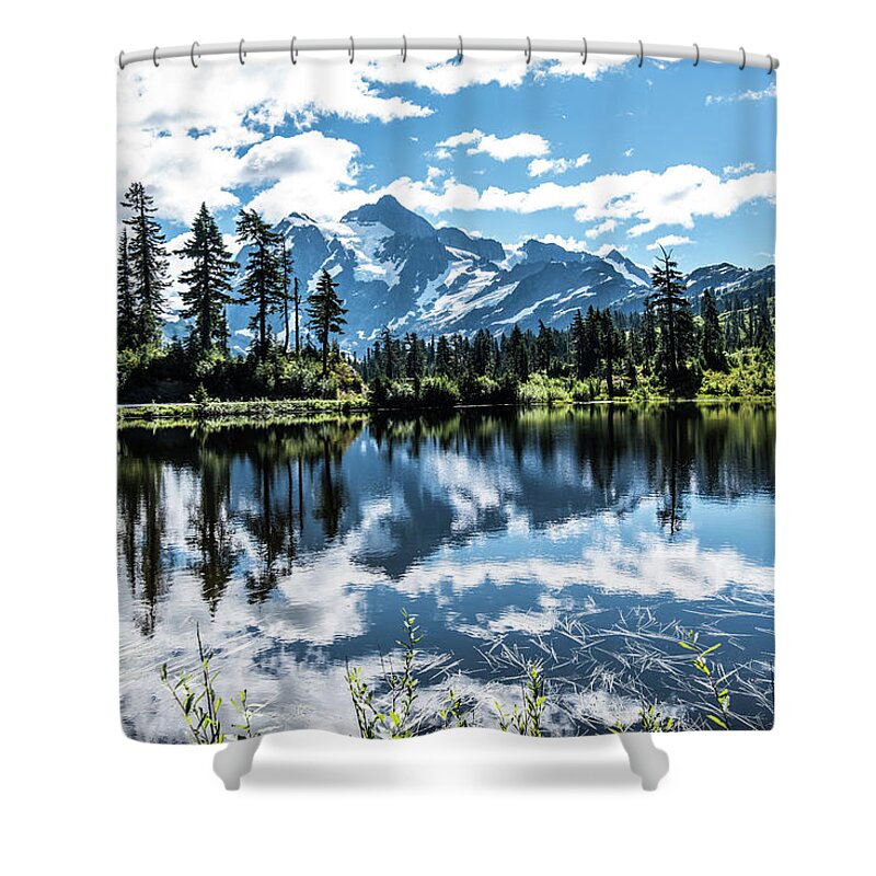 Picture Lake Shower Curtain featuring the photograph Picture Lake by Tom Cochran