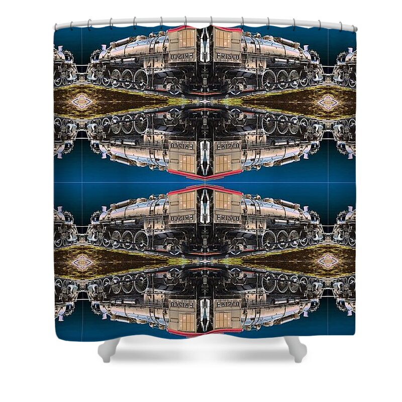 Train Shower Curtain featuring the photograph Picture Putty Puzzle 11 by Pamela Critchlow