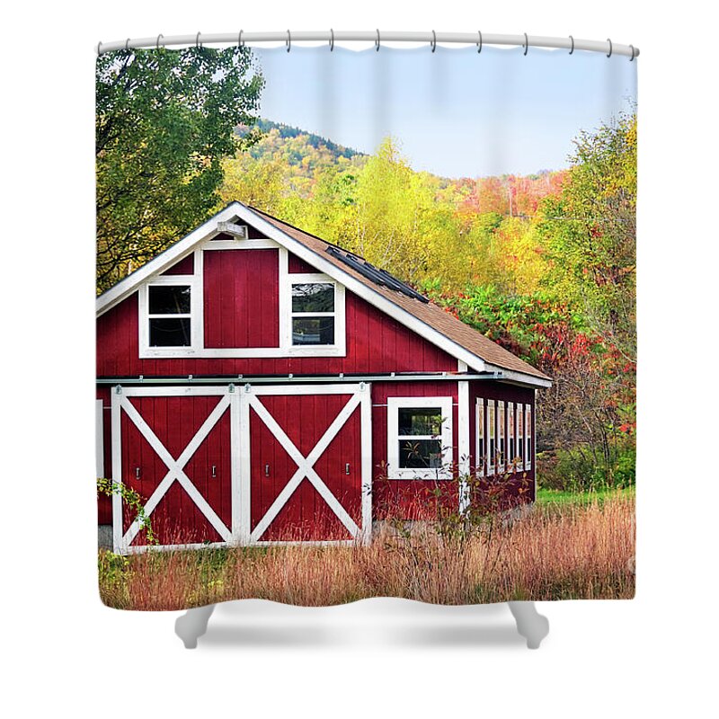 Barn Shower Curtain featuring the photograph Picturesque by Betty LaRue