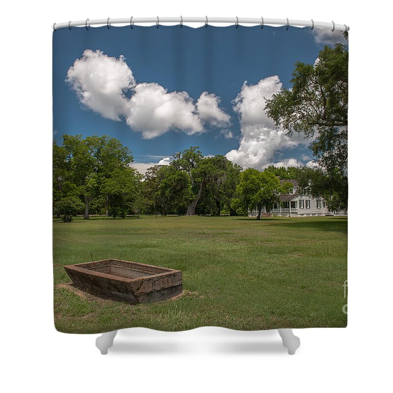 Charles Pinckney Shower Curtain featuring the photograph Pinckney Historic Grounds by Dale Powell