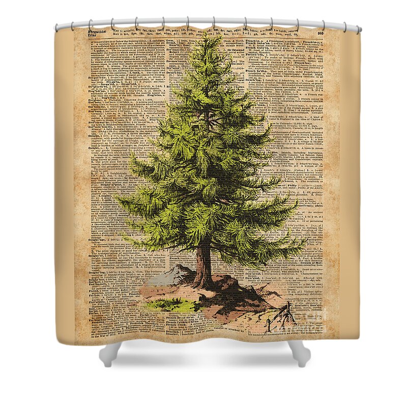 Pine Needles Shower Curtains