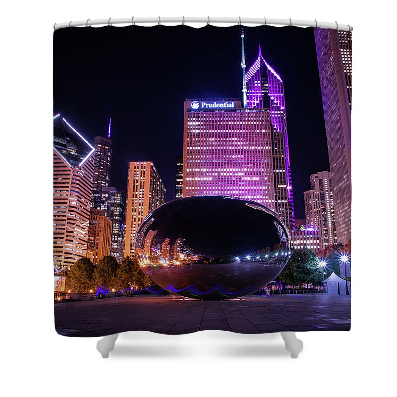 Raf Winterpacht Shower Curtain featuring the photograph Pink Cloudgate by Raf Winterpacht