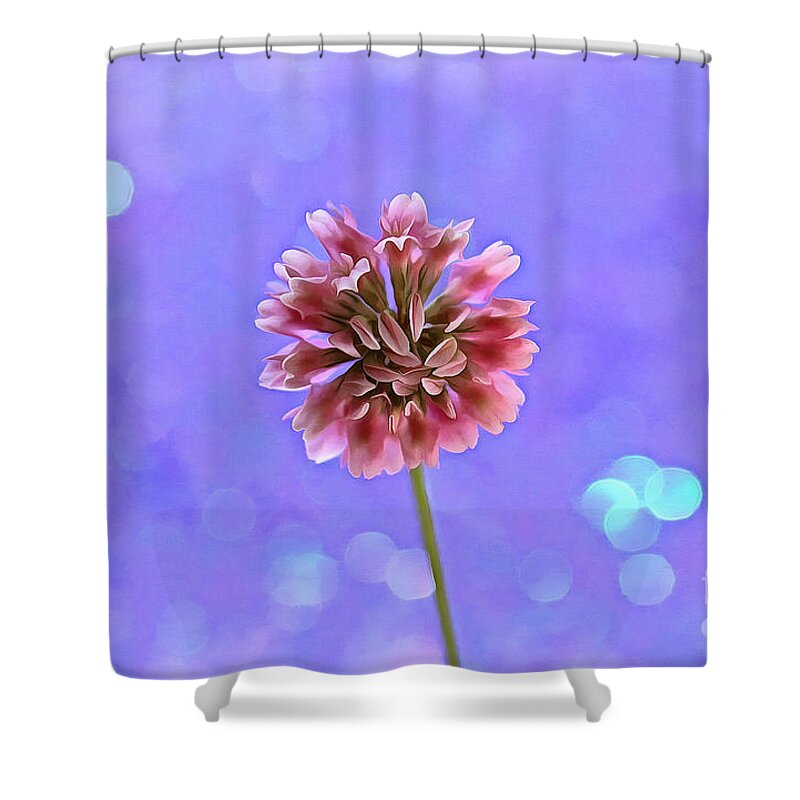Clover Shower Curtain featuring the photograph Pink Fairy by Krissy Katsimbras