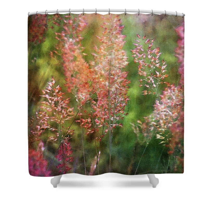 Impressionist Shower Curtain featuring the photograph Pink Tails 4242 IDP_2 by Steven Ward