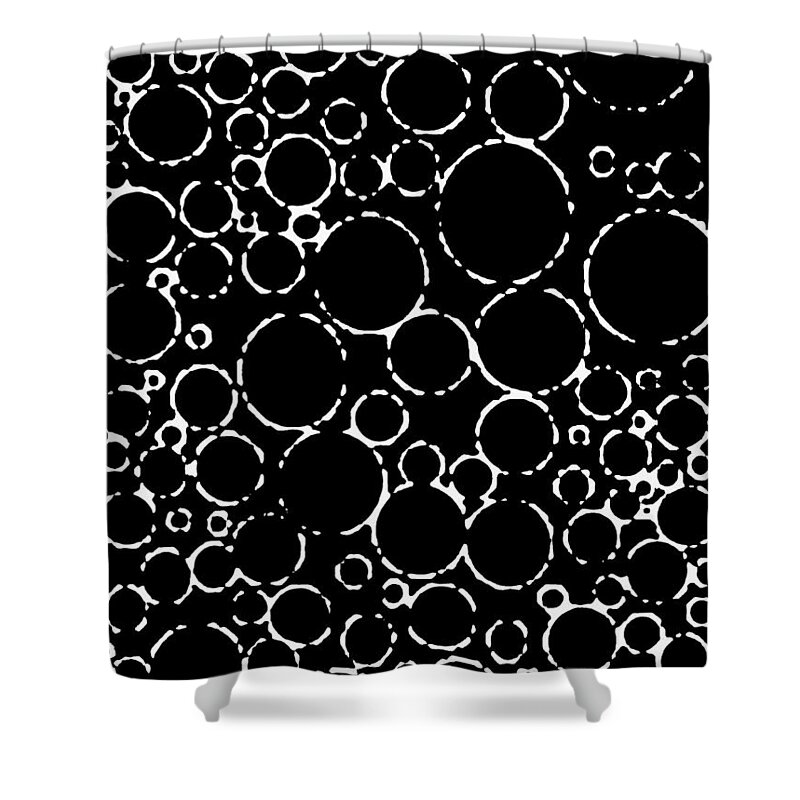 Abstract Shower Curtain featuring the digital art Pipe Dream by Will Borden
